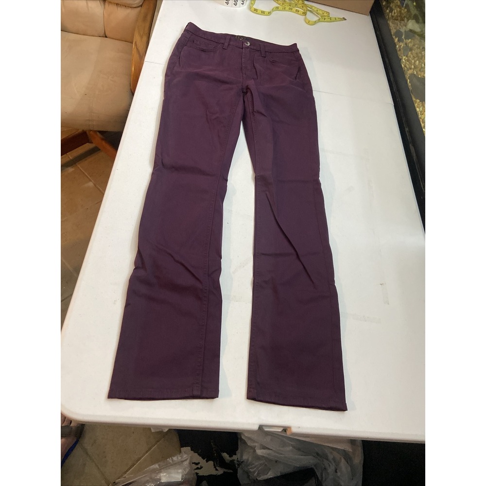 Jen7 by 7 For All Mankind Slim Straight Purple Jeans Womens Size 4 32 Inseam